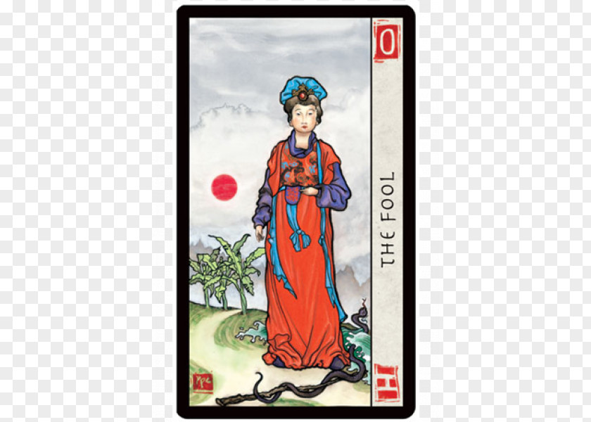 Chinese Traditional Virtues Tarot The Fool Playing Card Major Arcana PNG
