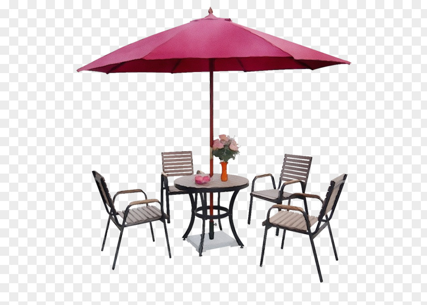 Fashion Accessory Chair Umbrella Furniture Table Outdoor Patio PNG