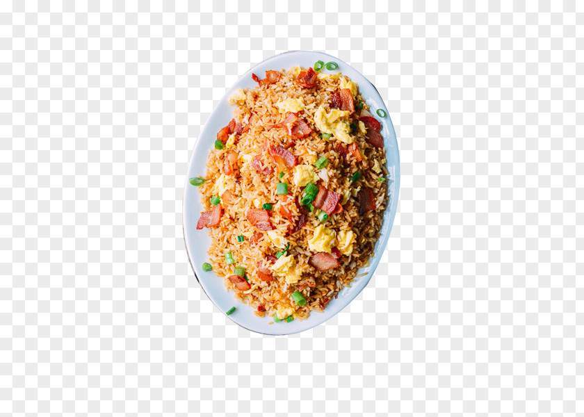 Ham Egg Fried Rice Congee Breakfast Nasi Goreng PNG