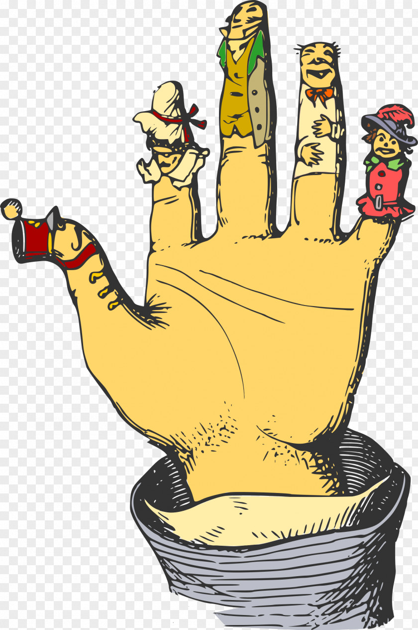 Hands Finger Puppet Pinocchio Cartoon PNG