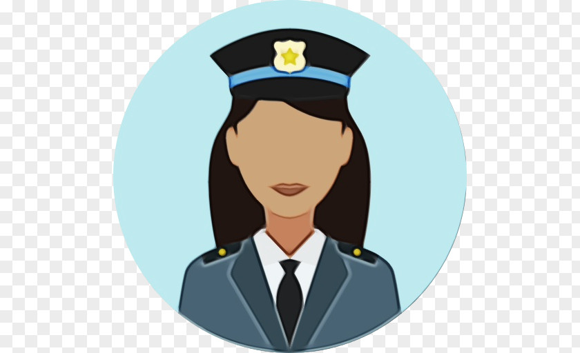 Icon Crime Police Officer Hat Detective Avatar PNG