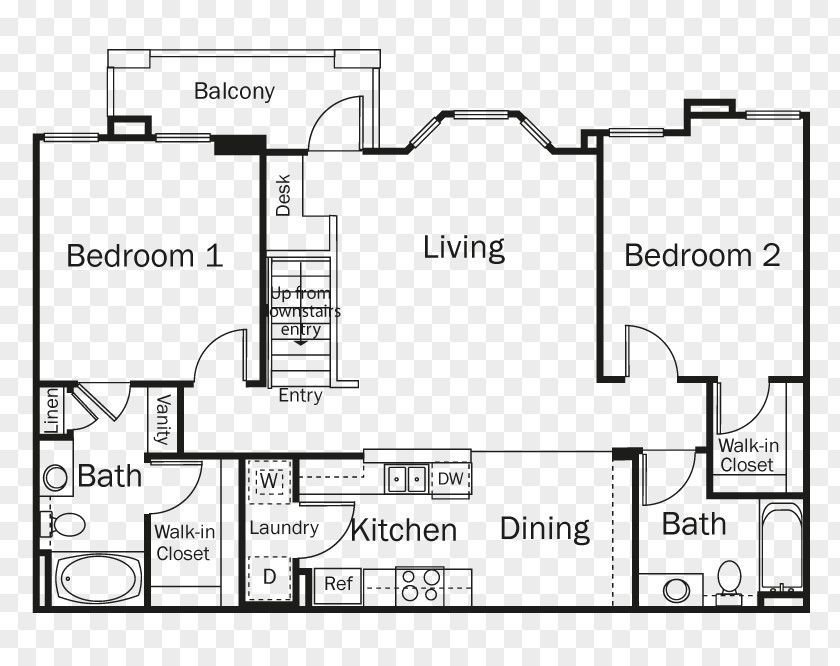 Line Paper Floor Plan Angle PNG