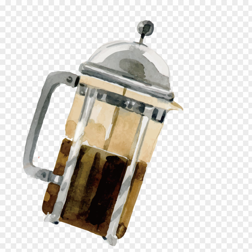 Painted Juice Machine Coffee Cup PNG
