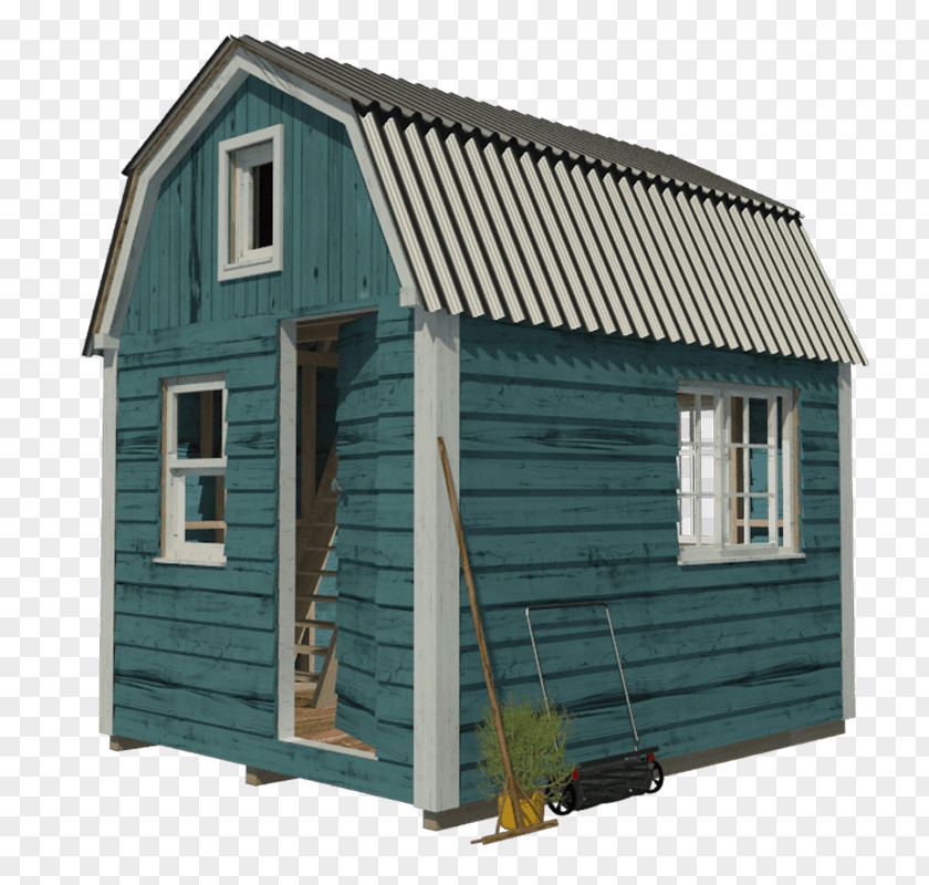 Roof Loft Gambrel Shed Building House PNG