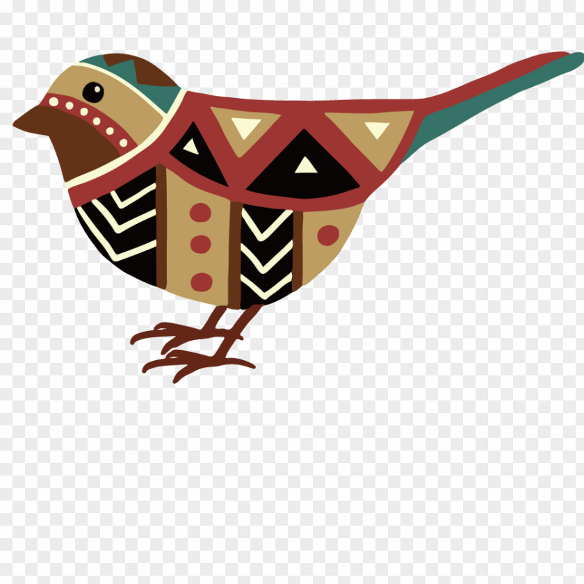 Vector Illustration Lattice Sparrow Bird Euclidean Cartoon PNG