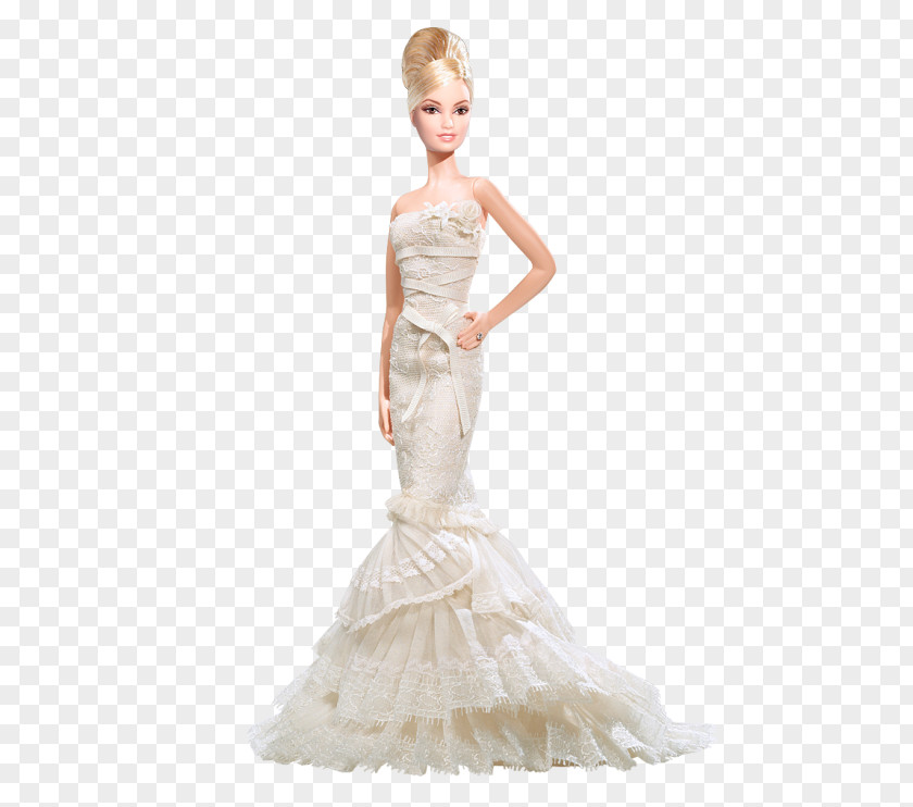 Barbie Wedding Dress Vera Wang Bride: The Romanticist Doll #L9664 PNG