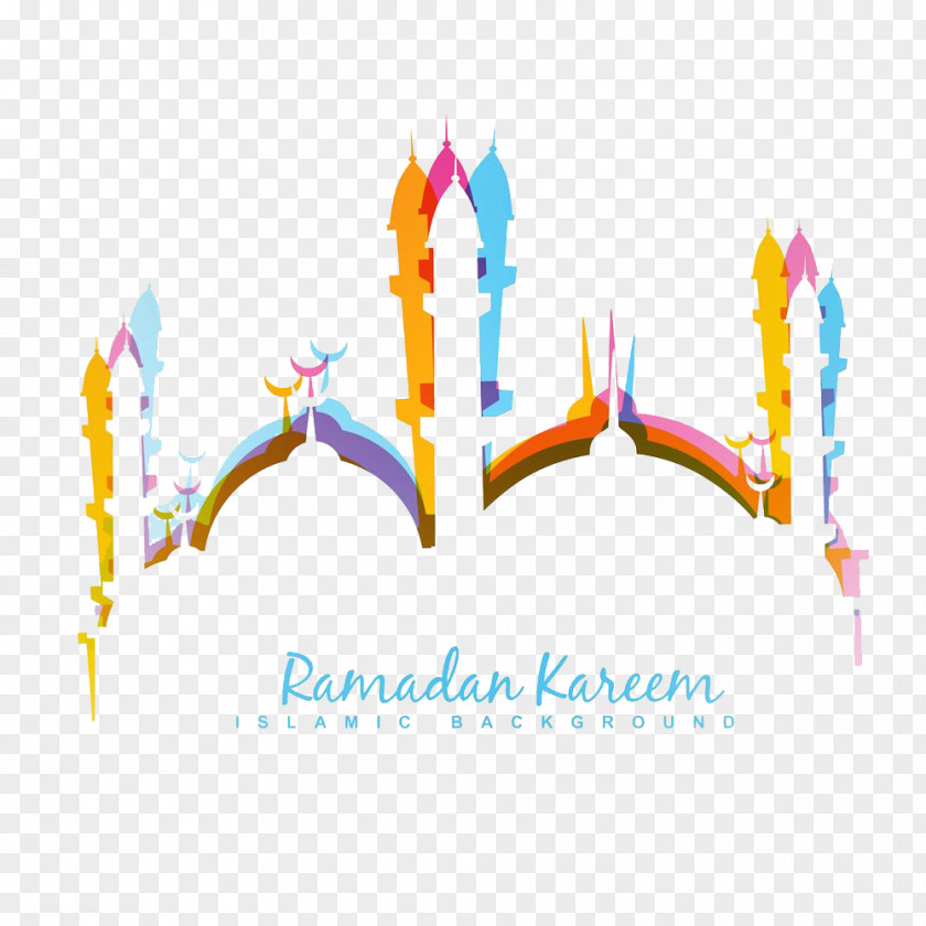 Islamic Mosque Color Silhouette Eid Al-Fitr Mubarak Al-Adha Ramadan PNG