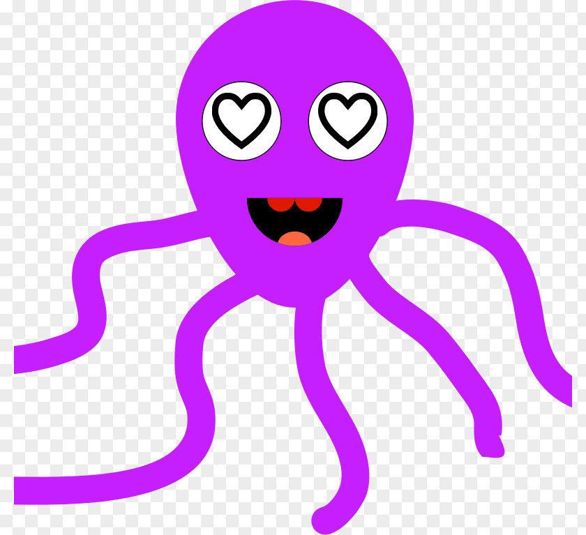 Octapus Octopus Purple Cephalopod Violet Clip Art PNG