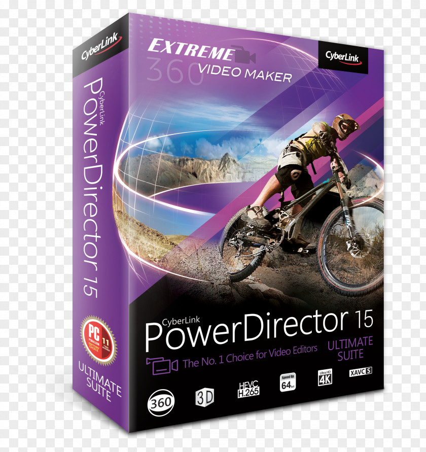 PowerDirector Power Director 14 Ultimate Computer Software Product Key CyberLink PNG