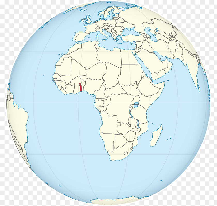 Globe World Map Rwanda PNG