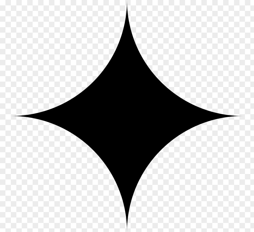 Astroid Black And White Rhombus Color Clip Art PNG
