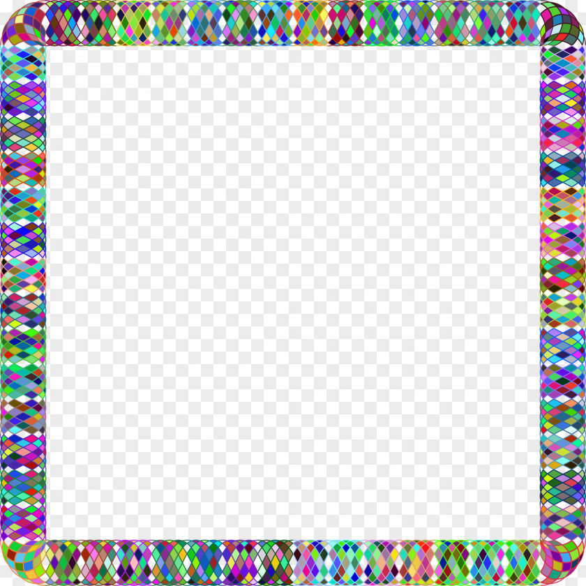 Colorful Frame Drawing Line Art Clip PNG
