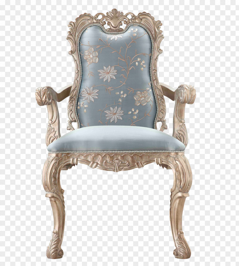 European And American Retro Pattern Blue Chairs Chair Table Furniture Interior Design Services PNG