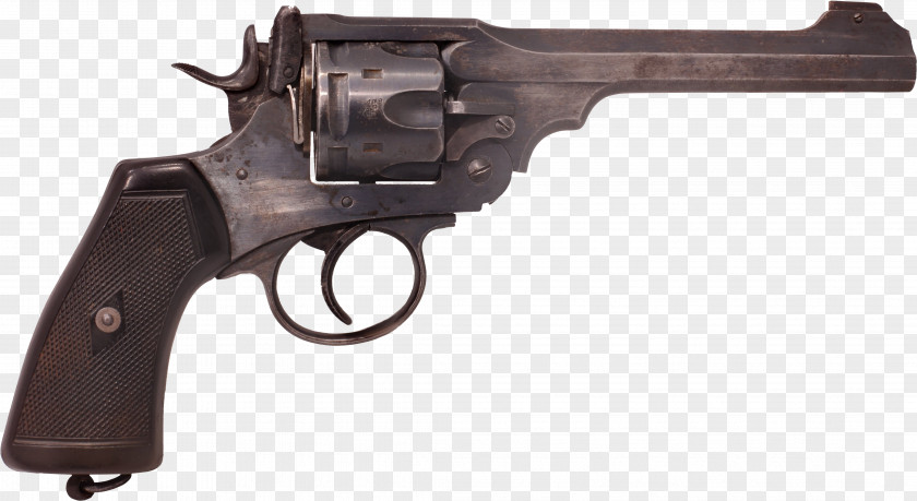 Handgun Webley Revolver & Scott Firearm Pistol PNG