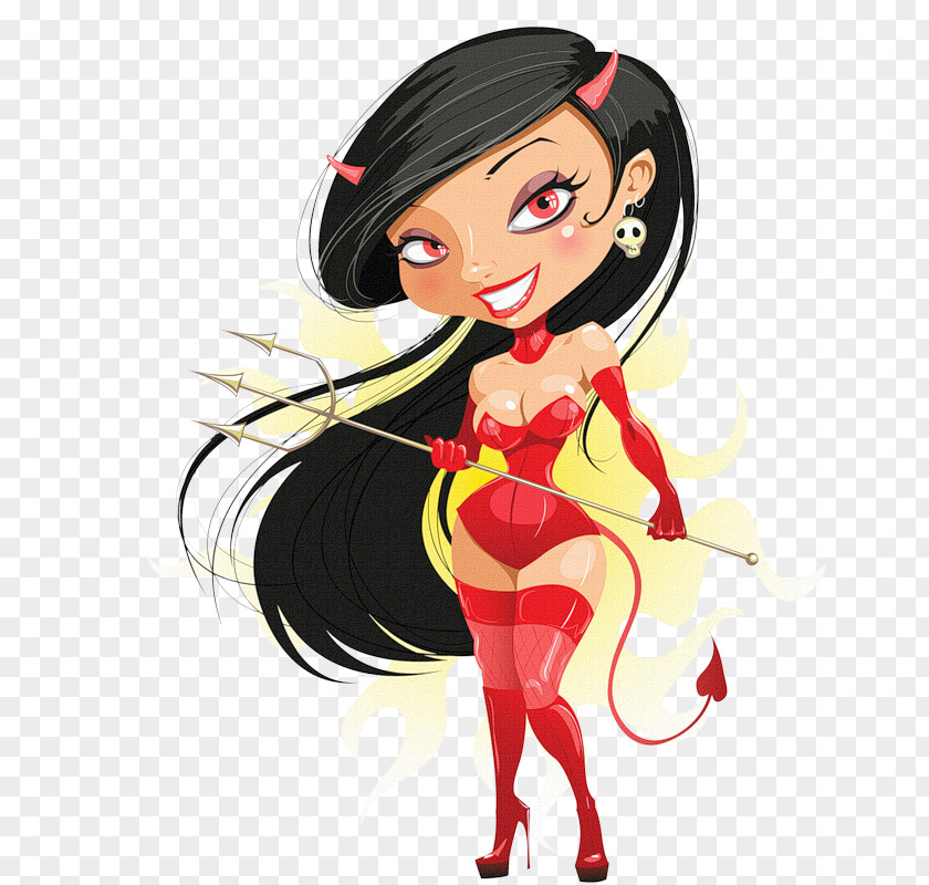 Illustration Graphics Devil Pin-up Girl PNG graphics girl, devil clipart PNG