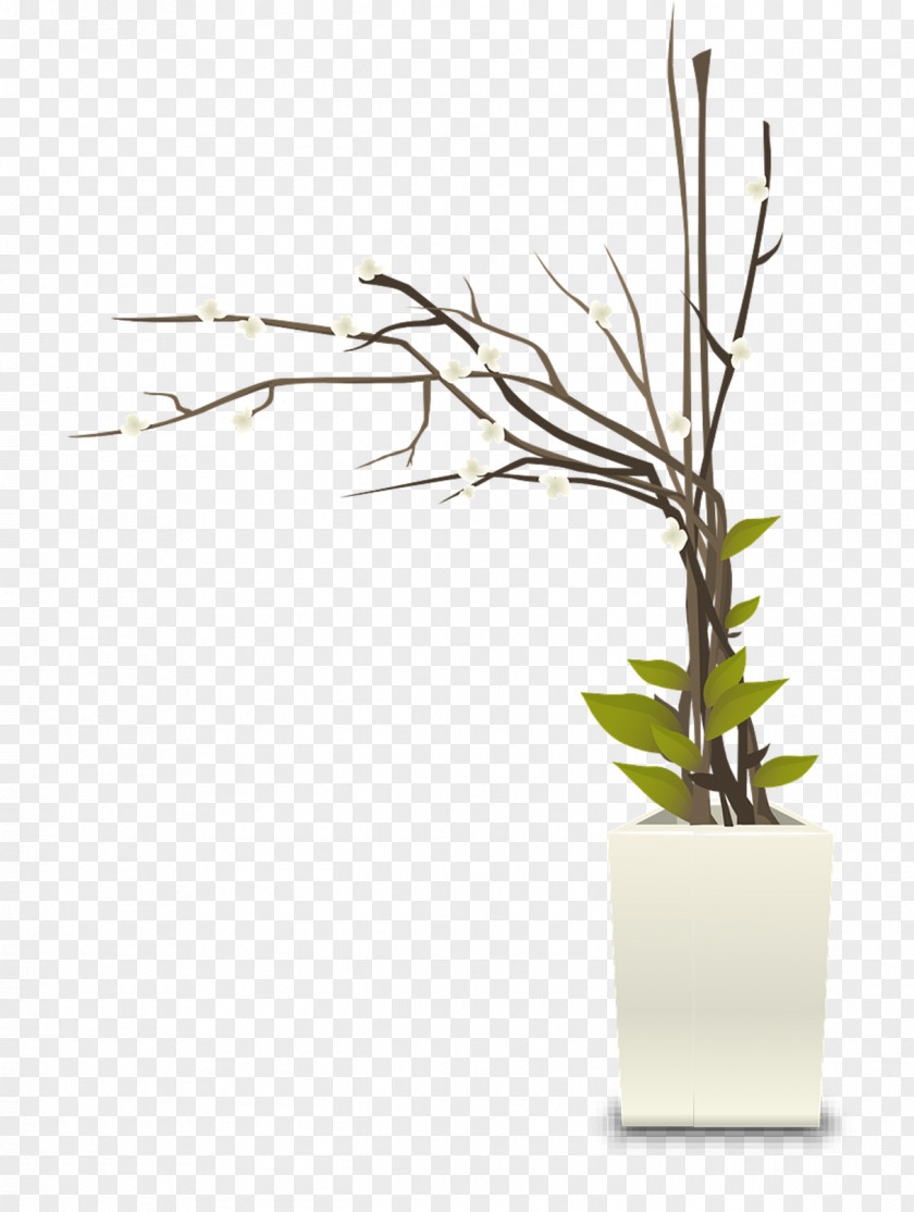 Twig Estate Agent Flowerpot PNG