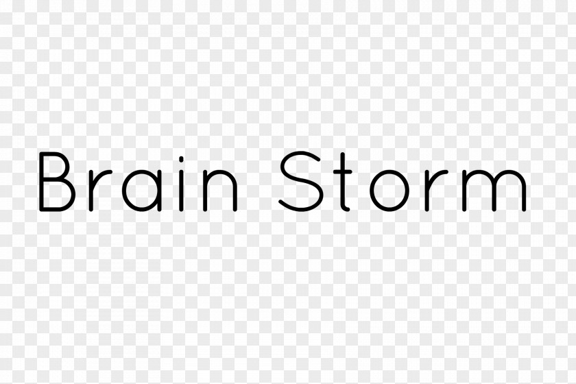 Brain Storm Logo Brand Line Font PNG