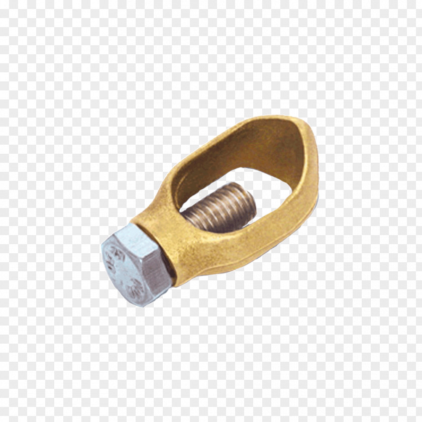 Brass Groundbed Clamp Electrode PNG