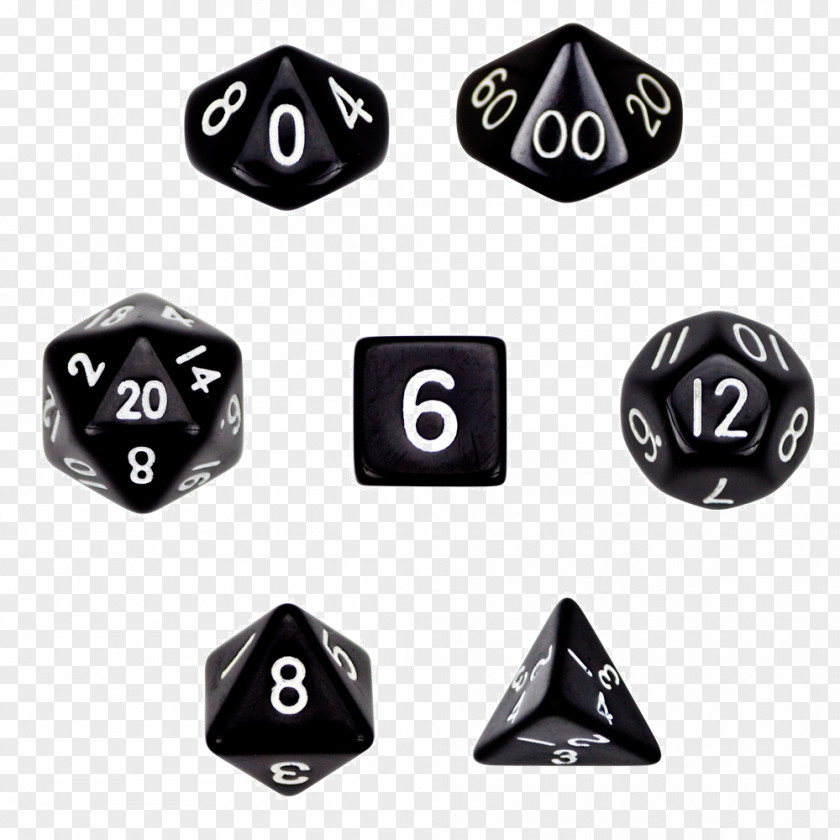 Dice Wiz 7 Die Polyhedral Set In Velvet Pouch GDIC-1123 Dungeons & Dragons Four-sided Role-playing Game PNG