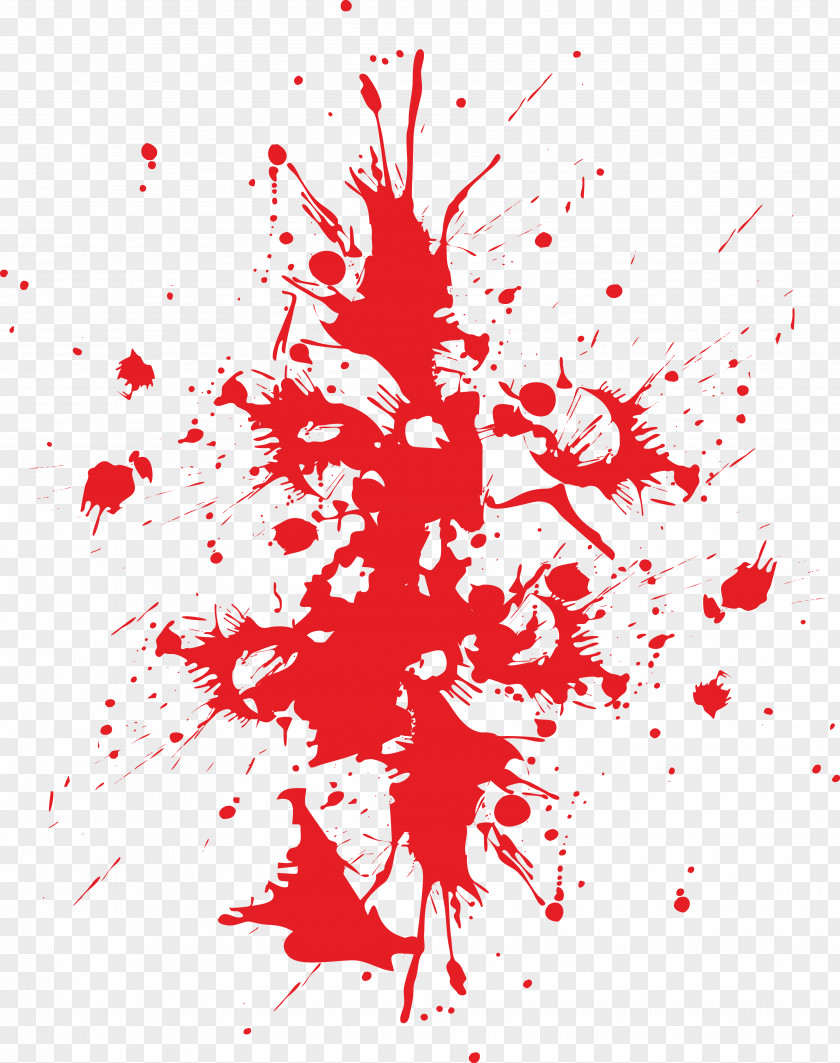 Blood Splashed Everywhere Type Splatter Film PNG