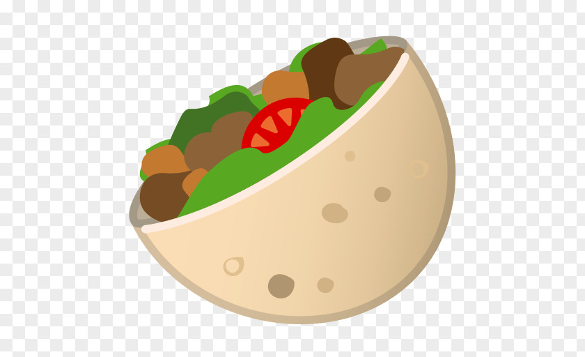 Emoji Doner Kebab Stuffing Gyro Pita PNG