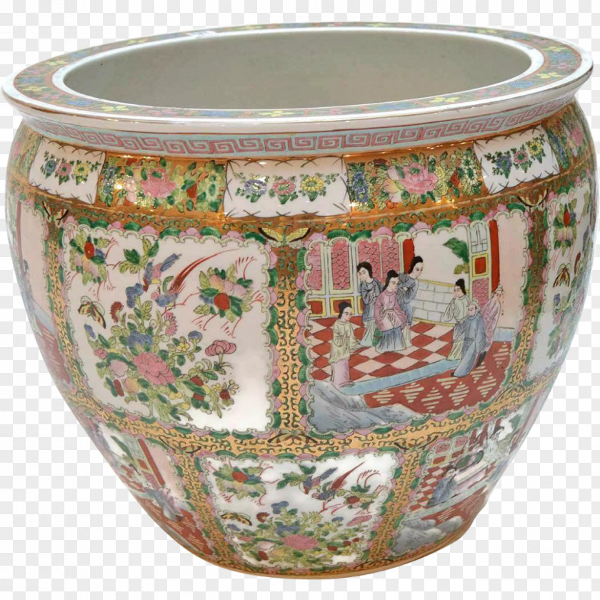 Fish Bowl Ceramic Jardiniere Porcelain Pottery PNG