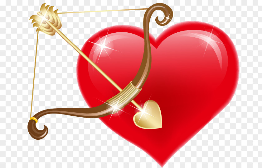 Hand Drawn Heart-shaped Bow Element PNG