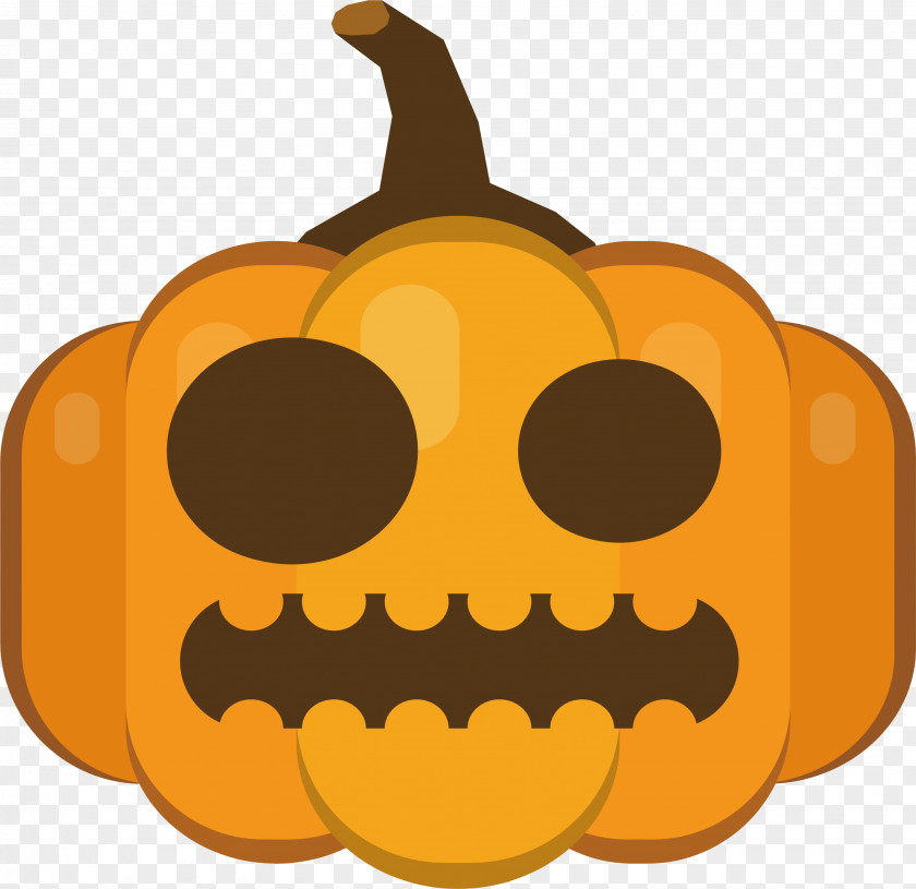 Pumpkin Head With Small Eyes Jack-o'-lantern Calabaza Eye Clip Art PNG