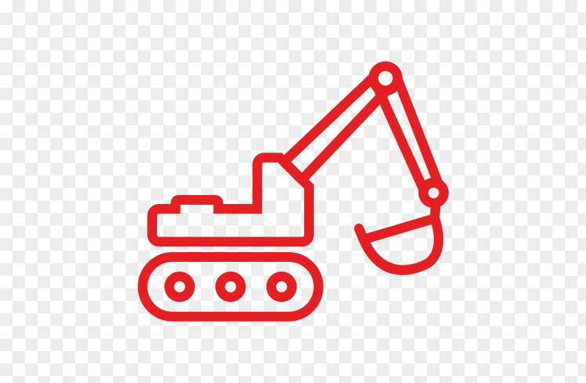 Symbol Sign Excavator Line PNG