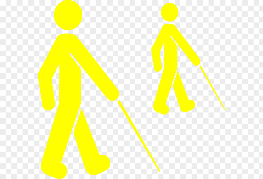 Visual Impairment White Cane Perception Clip Art PNG