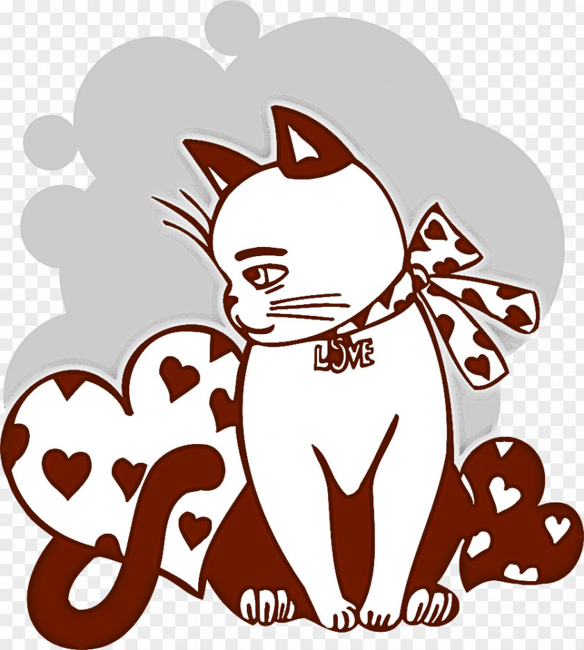 Cartoon Cat Tail Sticker PNG