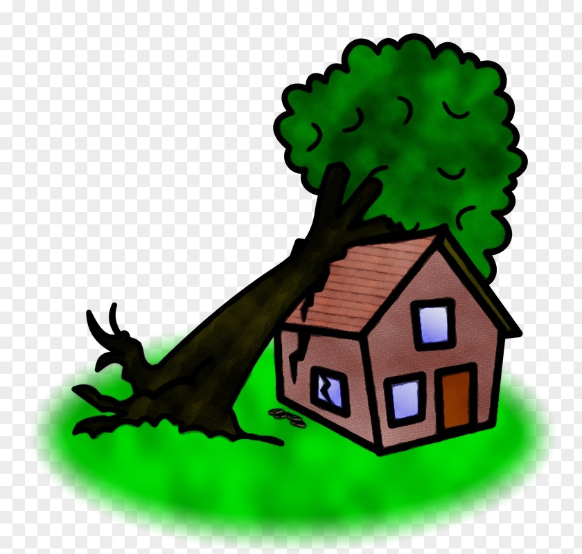 Fictional Character Tree House Green Cartoon Clip Art PNG