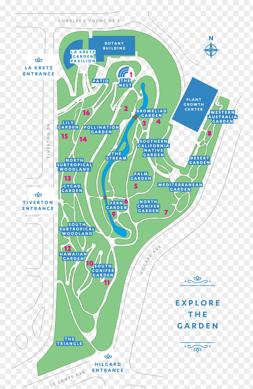 Map UCLA Mildred E. Mathias Botanical Garden Busch Gardens Williamsburg PNG