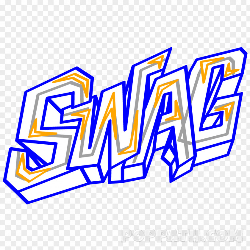 Swag Graffiti Drawing Word Art PNG