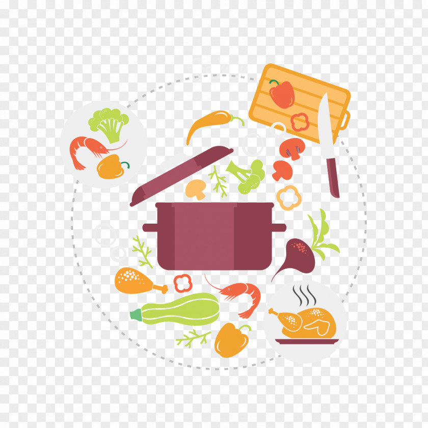 Vector Creative Flat Cooking Vegetable Food Icon PNG