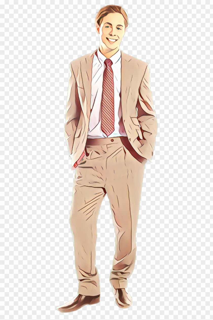 Clothing Suit Standing Formal Wear Beige PNG