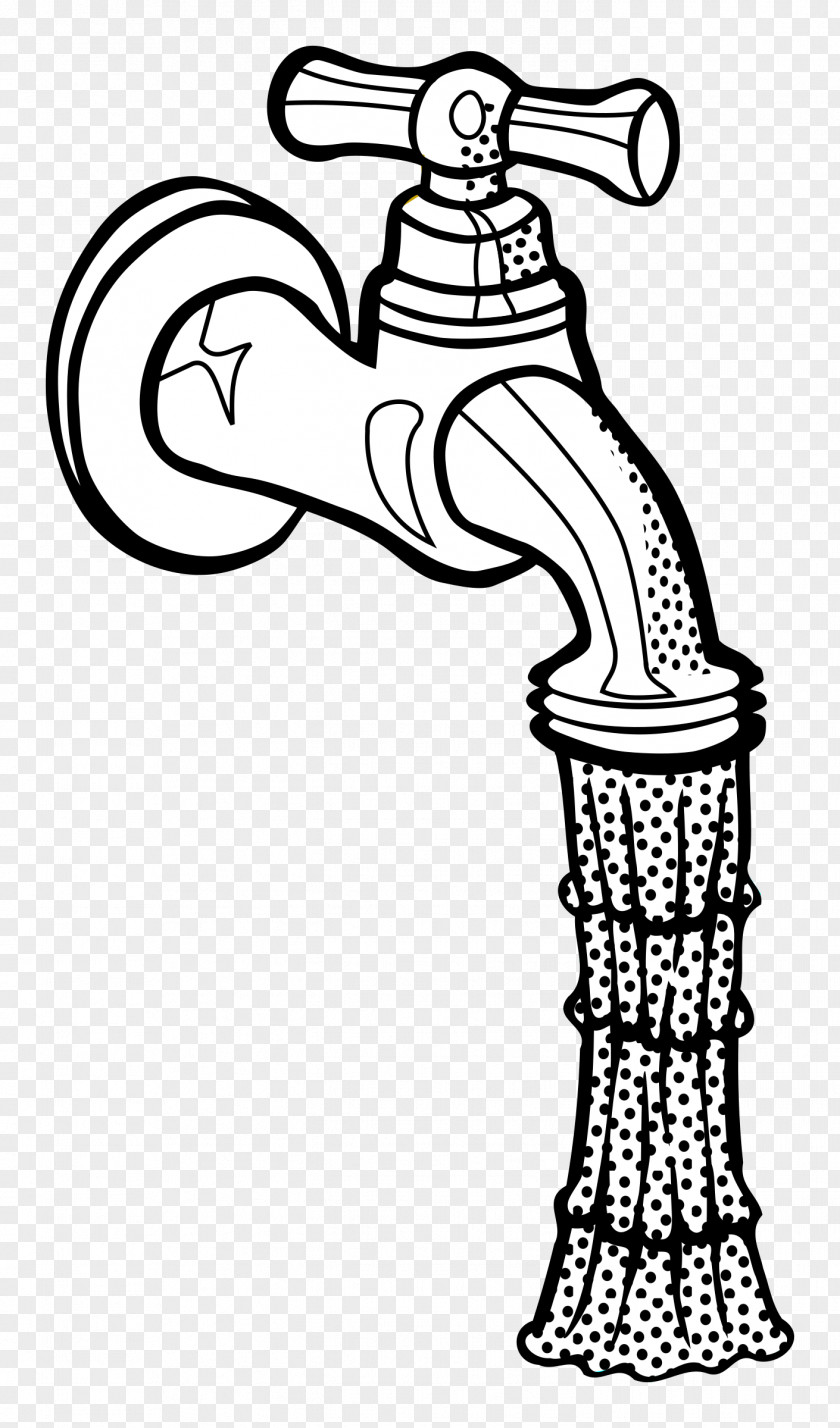 Colouring Tap Line Art Water Clip PNG
