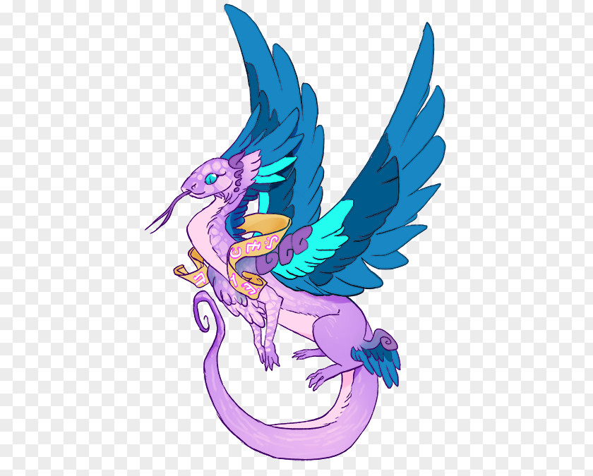 Flight Rising Dragons Illustration Clip Art Beak Purple Feather PNG