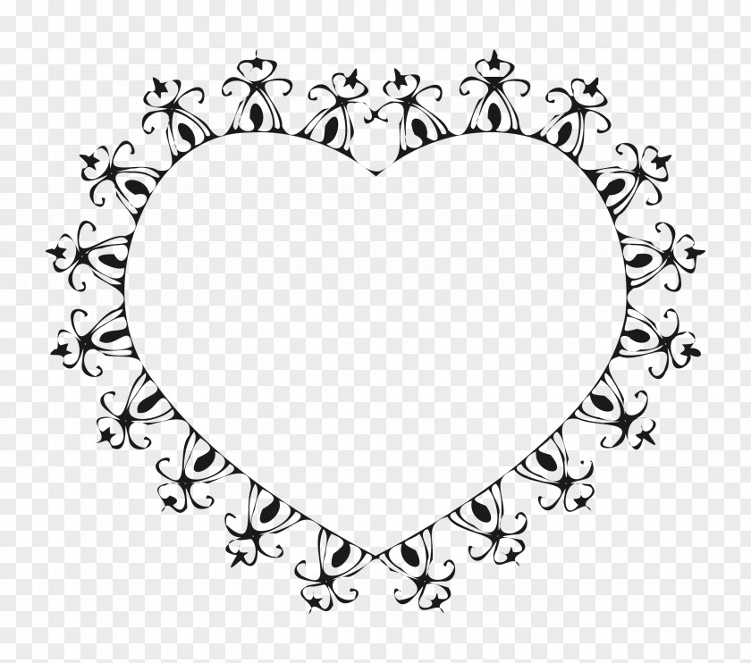 Flower Heart Frame Free. PNG