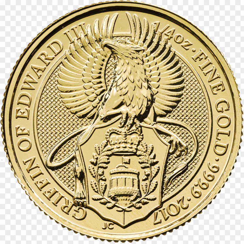 Gold Coins Royal Mint The Queen's Beasts Bullion Coin Britannia PNG