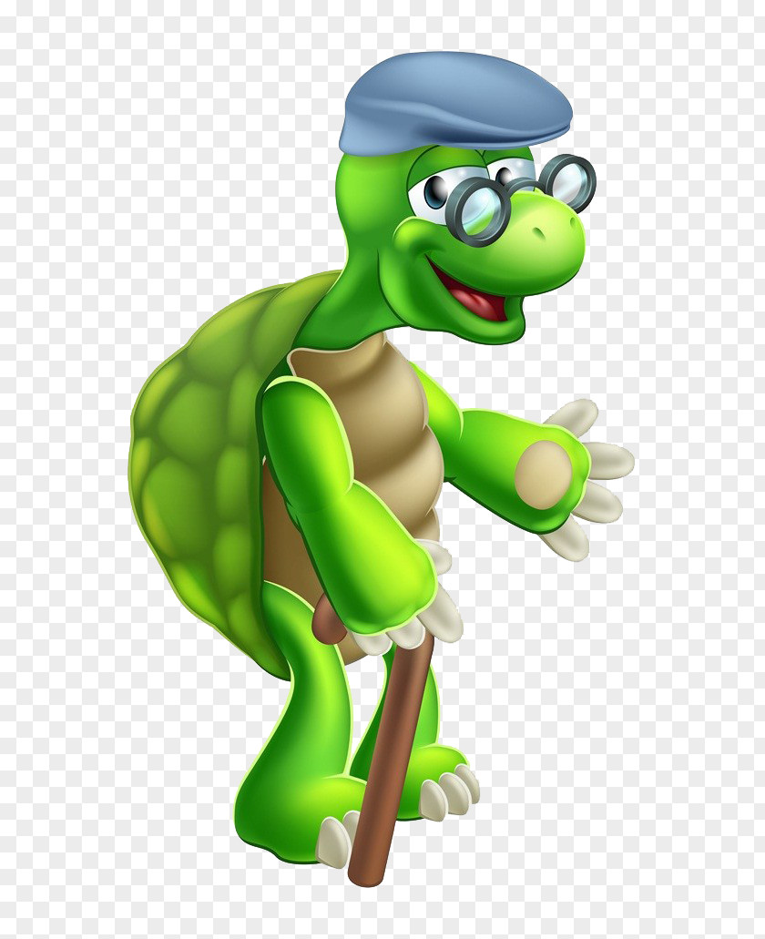 Happy Old Man Of Tortoise Turtle Cartoon Royalty-free Illustration PNG