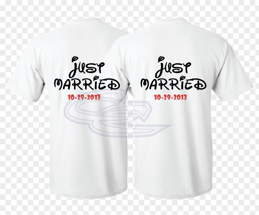 Just Married Minnie Mouse Mickey T-shirt Marriage PNG