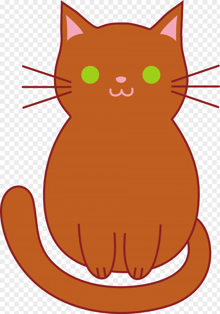 Brown Cartoon Cliparts Cat Kitten Clip Art PNG