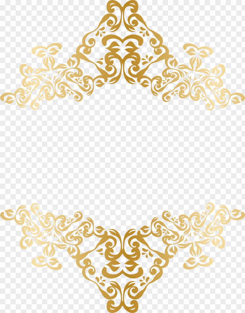 Hand Painted Gold Pattern PNG painted gold pattern clipart PNG