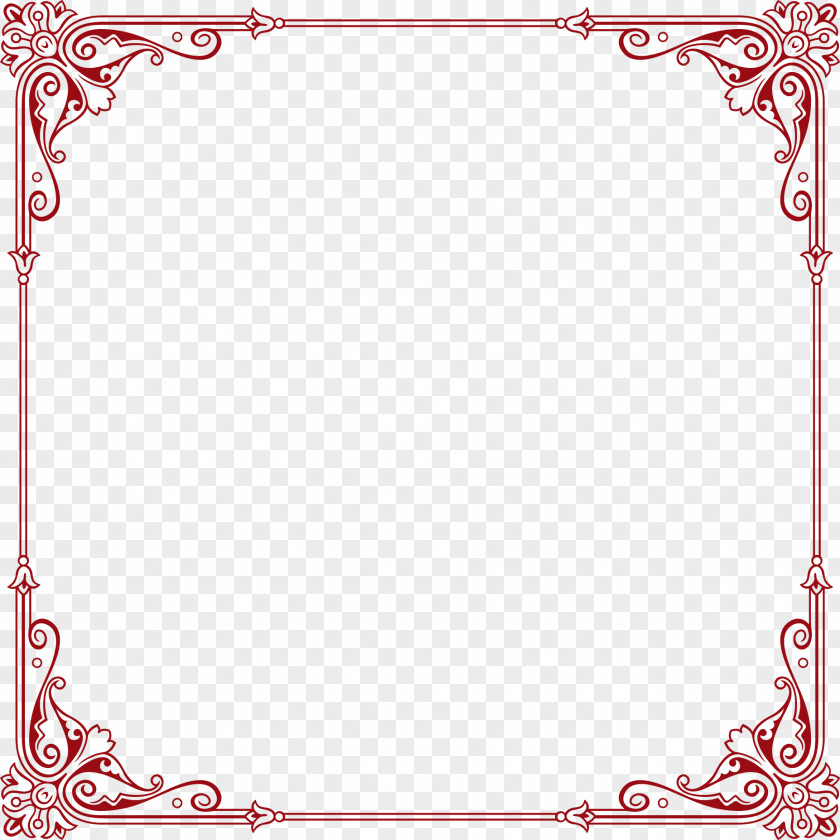 Red Border PNG