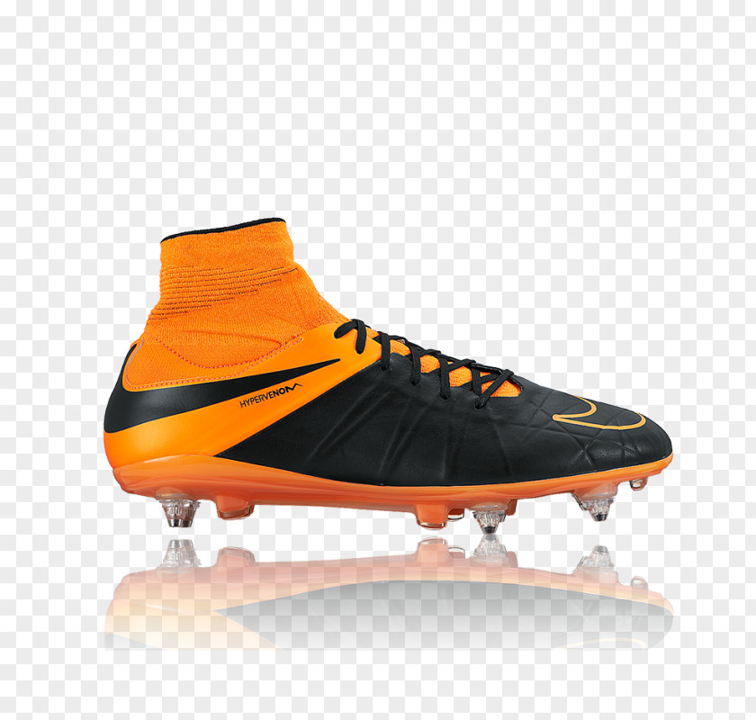 Silver Nike Hypervenom Navy Blue Orange PNG