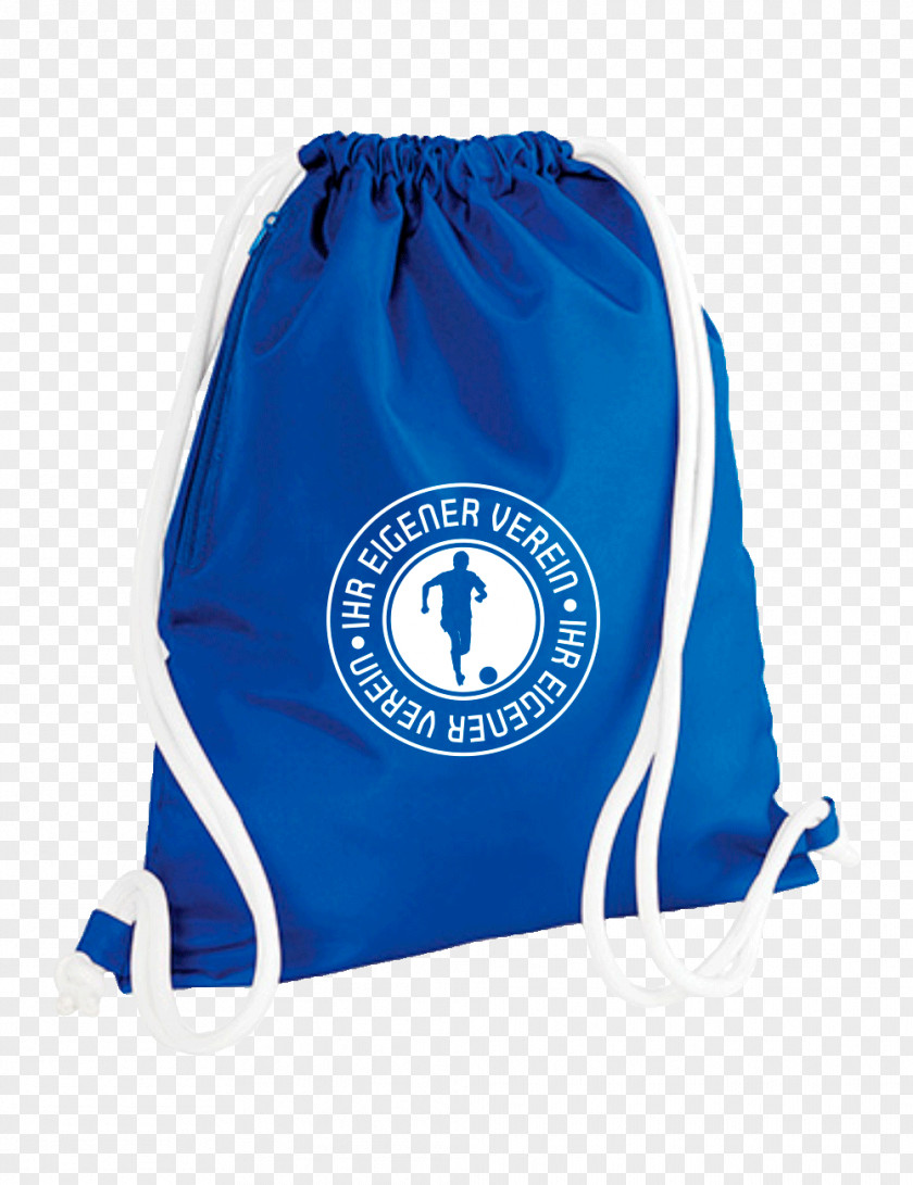 T-shirt Bag Backpack Blue Drawstring PNG