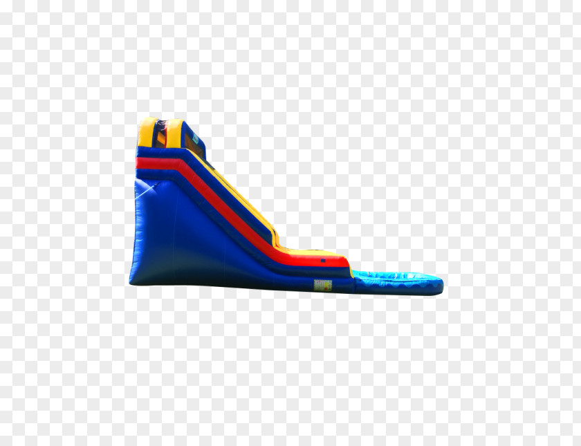 Water Party Playground Slide Electric Blue PNG