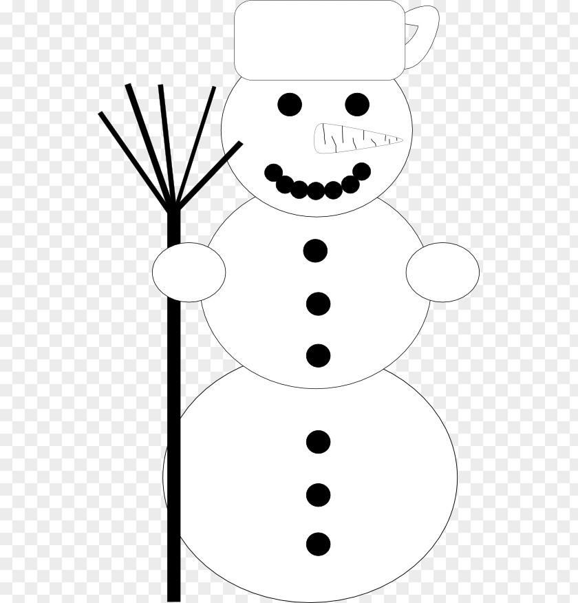 Black And White Christmas Graphics Snowman Clip Art PNG