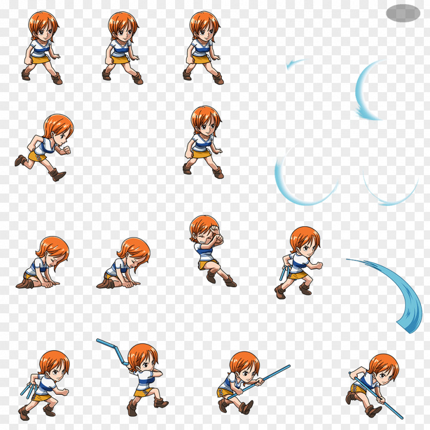 One Piece Treasure Cruise Nami Monkey D. Luffy Sprite PNG